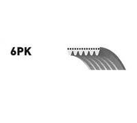SNR CA6PK1750 Cinghia Poly-V per ALFA ROMEO,CITROËN,FIAT,FORD,LANCIA,LAND ROVER,