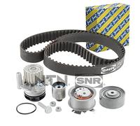 SNR KDP457.500 Pompa acqua + Kit cinghie dentate per AUDI,DODGE,JEEP,SEAT,SKODA,