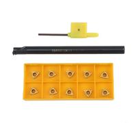 SNR0010K11 - Kit porta utensili per filettatura per tornio CNC, barra di alesatura destra con 10 inserti in carburo 11IR A60 e chiave, strumento di tornitura per lavorazione dei metalli per