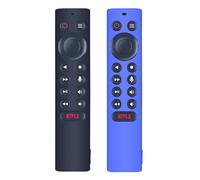 Snrigw 2 custodie per telecomando compatibili con NVIDIA Shield TV P3700, custodia in silicone antiscivolo (blu e nero)
