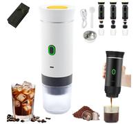 Snrtevu Macchina per Espresso Portatile 3-in-1, Macchinetta Caffè Portatile Con Batteria, 20 Bar Autoriscaldante, Compatibile Con Capsule E Caffè Macinato, USB-C, Per Viaggio Campeggio Auto (1PC-E)