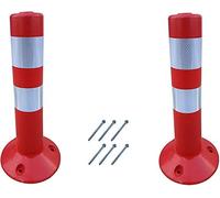 SNS SAFETY LTD Dissuasore Stradali, in Plastica Flessibile, Rosso, 45 cm (Pacco da 2)