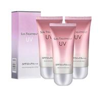 Snscreen Cream UV Isolation SPF50+, protezione solare ultra-idratante, blocco solare leggero, non grasso e lungo lungo per tutti i tipi di pelle, 60 ml (3pcs)