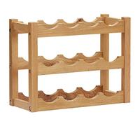 Snsowed Cantinetta per 12 Bottiglie 47x21x36 cm in Legno Massello di Rovere,Mobili,Armadietti e portaoggetti,Rastrelliere vini-289202