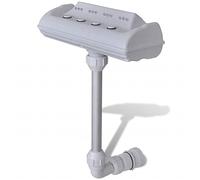 Snsowed Fontana a Cascata per Piscina con Luci LED,Arredo,Fontane e laghetti,Fontane e cascate ornamentali-90504