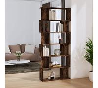Snsowed Libreria/Divisorio Rovere Fumo 80x24x192cm in Legno Multistrato,Libreria,Libreria Divisorio,Divisori Libri per Libreria,Librerie per Soggiorno-816059