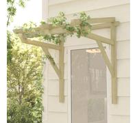 Snsowed Pensilina per Porta 100x100x80 cm Pino Massello Impregnato,Impermeabile e Anti-UV, Pensilina Tettoia per Porta Balcone Esterno-318569