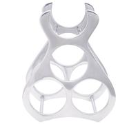 Snsowed Scaffale per Vino Argento 23x14x28 cm Alluminio-42000149