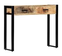 Snsowed Tavolo Consolle 90x30x75 cm in Legno Massello di Mango,Tavolo Consolle,Tavolo Consolle Ingresso,Tavolo da Consolle Soggiorno Moderno-247920