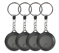 SNTSNTBOM BT Tracker, localizzatore di oggetti funziona con Find My, confezione da 4 localizzatori a batteria con supporto a catena, messaggio push e allarme sonoro, per chiavi, portafogli, bagagli