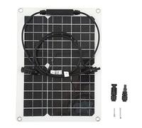 SNTSNTBOM Caricatore a pannello solare per uso esterno, silicio monocristallino ad alta efficienza, vetro a basso contenuto di ferro ad alta trasmittanza, resistenza agli urti