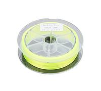 SNTSNTBOM Lenza da Pesca, per Trota Spigola d'Acqua Dolce, 50M/164FT di Lunghezza, Tessuto in Poliestere a 8 Fili, Alta Resistenza, Superficie Liscia, Nodo Facile, 3 Colori (Giallo Fluorescente)