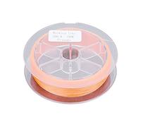 SNTSNTBOM Lenza da Pesca, per Trota Spigola d'Acqua Dolce, 50M/164FT di Lunghezza, Tessuto in Poliestere a 8 Fili, Alta Resistenza, Superficie Liscia, Nodo Facile, 3 Colori (Arancia)