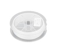 SNTSNTBOM Lenza da Pesca, per Trota Spigola d'Acqua Dolce, 50M/164FT di Lunghezza, Tessuto in Poliestere a 8 Fili, Alta Resistenza, Superficie Liscia, Nodo Facile, 3 Colori (Bianca)