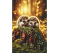 ‘Snuffle & Snout’ - Hedgehog Paperback Lined Notebook Journal: A Cute and Cozy Stationery Companion for Thoughts, Notes, and Daily Musings