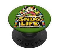 Snug Life Snuggles Kitty - Calico PopSockets PopGrip Adesivo