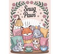 Snug Paws: cute paws, gentle animals relaxing in cozy surroundings, simple, nostalgic, and charming atmosphere