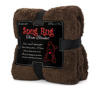 Snug Rug Coperta Divano Coperta Plaid Morbida Sherpa Edizione Speciale Coperta in Pile Morbidissimo Pregiato 127 x 178 cm (Marrone)