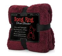 Snug Rug Coperta Divano Coperta Plaid Morbida Sherpa Edizione Speciale Coperta in Pile Morbidissimo Pregiato 127 x 178 cm (Mulberry Rosso)