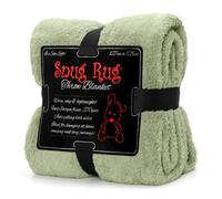 Snug Rug - Coperta in pile Sherpa, colore: verde salvia, soffice e lussuosa, per divani, coperte invernali calde e morbide, 127 x 178 cm (50" x 70")