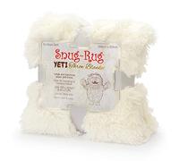 Snug rug Yeti - Coperta di Lusso in Pelliccia Sintetica a Pelo Lungo, soffice e Calda, per Letto, Divano e Sedia, Gigante, Pesante 2,5 kg, King Size 200 x 220 cm, Colore: Bianco Polare/Crema