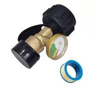 Snugawarm Indicatore di livello del serbatoio di propano, codice colore per quadrante con funzione luce notturna, connessione POL tipo 1, per barbecue, camper e campeggio, confezione da 2