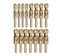 Snugawarm Punta da trapano in cobalto, da 21 mm a 35 mm, con codolo da 1/2 pollice, per acciaio, ferro, alluminio, plastica, acciaio ad alta velocità, 118 gradi (35 mm)