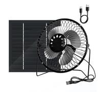 Snugawarm Ventola di raffreddamento portatile da 8 pollici per esterni a pannello solare da 10 W con funzione bancaria Campeggio e ventilazione esigenze