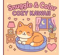 Snuggle & Color Cozy Kawaii Coloring Book: Charming Coloring Pages with Adorable Animals and Sweet Home Scenes