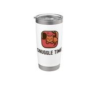 Snuggle Time - Simpatico e adorabile amico di cani e gatti Bicchiere termico in acciaio inox doppia parete