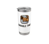Snuggle Time - Simpatico e adorabile amico di cani e gatti Bicchiere termico in acciaio inox doppia parete