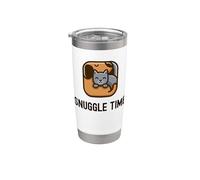 Snuggle Time - Simpatico e adorabile amico di cani e gatti Bicchiere termico in acciaio inox doppia parete