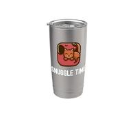 Snuggle Time - Simpatico e adorabile amico di cani e gatti Bicchiere termico in acciaio inox doppia parete