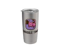 Snuggle Time - Simpatico e adorabile amico di cani e gatti Bicchiere termico in acciaio inox doppia parete