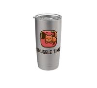 Snuggle Time - Simpatico e adorabile amico di cani e gatti Bicchiere termico in acciaio inox doppia parete
