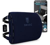 SNUGL Cuscino Lombare Supporto Schiena per Sedia da Ufficio | Cuscino Ortopedico in Memory Foam | Correttore Postura Uomo Donna | Cuscino Sedile Auto | Accessorio Ergonomico per Ufficio (Blu Navy)