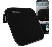 SNUGL Cuscino per Divano in Memory Foam Ritenzione della Forma - Velluto Ipoallergenico, Schiuma Viscoelastica di Supporto, Fodera Rimovibile e Lavabile, Ideale per Casa e Divani (Nero)