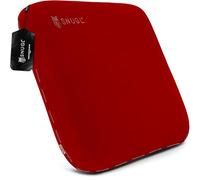 SNUGL Cuscino per Divano in Memory Foam Ritenzione della Forma - Velluto Ipoallergenico, Schiuma Viscoelastica di Supporto, Fodera Rimovibile e Lavabile, Ideale per Casa e Divani (Rosso)