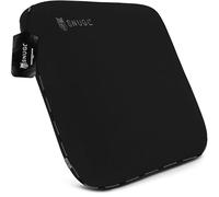 SNUGL Cuscino per Divano in Memory Foam Ritenzione della Forma - Velluto Ipoallergenico, Schiuma Viscoelastica di Supporto, Fodera Rimovibile e Lavabile, Ideale per Casa e Divani (Nero)