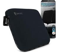 SNUGL Cuscino per Divano in Memory Foam Ritenzione della Forma - Velluto Ipoallergenico, Schiuma Viscoelastica di Supporto, Fodera Rimovibile e Lavabile, Ideale per Casa e Divani (Grigio Scuro)