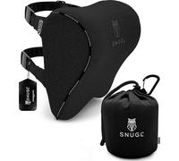 SNUGL Cuscino Poggiatesta per Auto Cuscino Cervicale in Memory Foam - Supporto per la Testa del Sedile Auto con Due Cinghie Regolabili e Fodera Rimovibile, Cuscino Ergonomico per Auto (Nero)