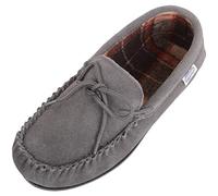 SNUGRUGS George, Pantofole Uomo, Grigio (Grey Grey), 42 EU