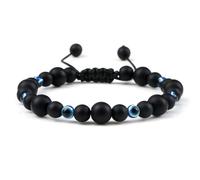 snxjaidszx Braccialetti chakra con perle chakra in opale naturale, occhio di gatto, per donne e, 17cm, Pietra Pelle