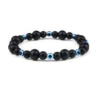 snxjaidszx Braccialetti chakra con perle chakra in opale naturale, occhio di gatto, per donne e, 17cm, Pietra Pelle