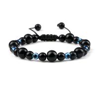 snxjaidszx Braccialetti chakra con perle chakra in opale naturale, occhio di gatto, per donne e, 17cm, Pietra Pelle