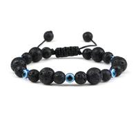 snxjaidszx Braccialetti chakra con perle chakra in opale naturale, occhio di gatto, per donne e, 17cm, Pietra Pelle