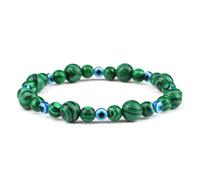 snxjaidszx Braccialetti chakra con perle chakra in opale naturale, occhio di gatto, per donne e, 17cm, Pietra Pelle