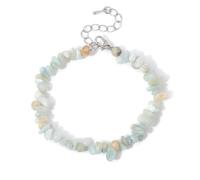 snxjaidszx Braccialetto con perline di granato naturale per donne e uomini, al quarzo, malachite, labradorite, 17cmAdjustable, Pietra Pelle