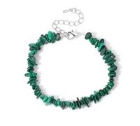 snxjaidszx Braccialetto con perline di granato naturale per donne e uomini, al quarzo, malachite, labradorite, 17cmAdjustable, Pietra Pelle