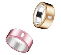 Snyeest Compatibile con Oura Ring 4/Gen 3 Cover - Ricarica Direttamente Robusta Custodia Protettiva TPU Allenamento Palestra Donne Uomini Taglia 8 - Oro rosa + Rosa (non per Ring 4-Ceramica)